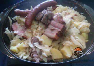Rindfleisch-Weisskohl Eintopf mit Speck und Kartoffeln (Instant Pot)