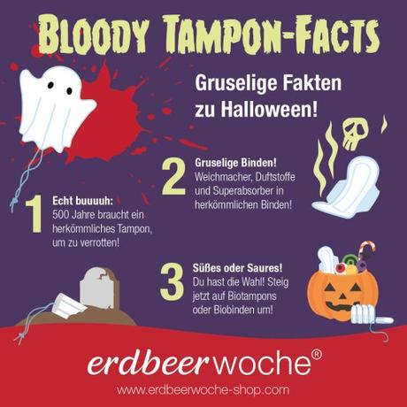 Bloody Tampon-Facts: Gruselige Fakten zu Halloween