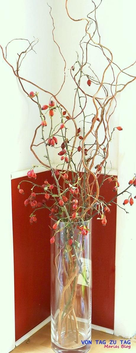 Herbstdeko in der Vase