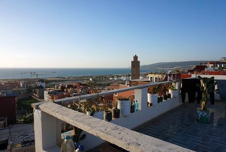 Blick von der Terrasse von Pro Surf Morocco