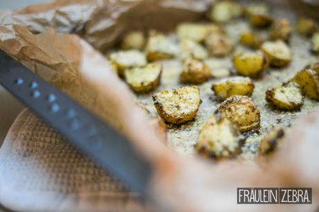 Pesto-Kartoffeln mit Parmesan | Studenten-Woche