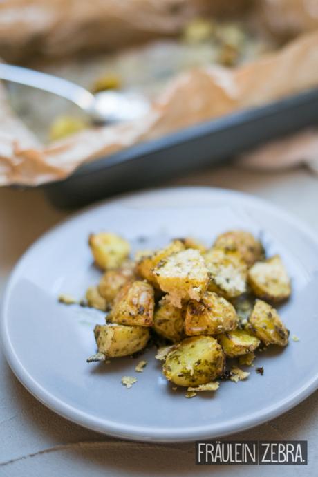 Pesto-Kartoffeln mit Parmesan | Studenten-Woche