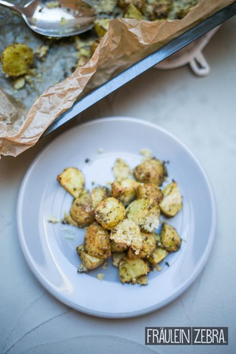 Pesto-Kartoffeln mit Parmesan | Studenten-Woche