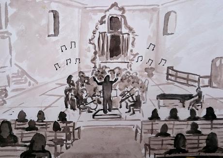 Comic: Das Kirchenkonzert. Frei nach einer wahren Begebenheit.