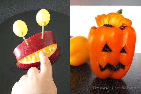 3 gruselig gesunde Halloween Snacks für Kinder