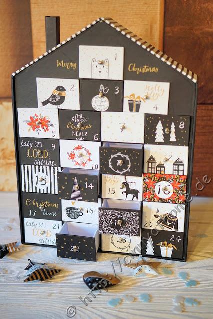 Edler Adventskalender mit XXL Schubladen #OnShop24 #Weihnachten #Adventszeit
