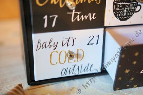Edler Adventskalender mit XXL Schubladen #OnShop24 #Weihnachten #Adventszeit
