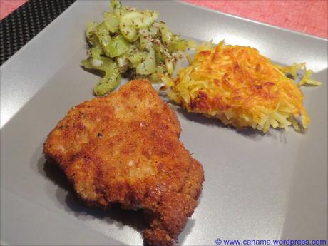 Cordon bleu mit Schafskäse gefüllt