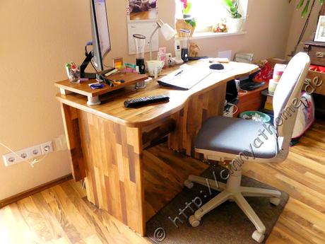 Aus einer Arbeitsplatte wird ein Schreibtisch #WorktopExpress #DIY #Gewinnspiel