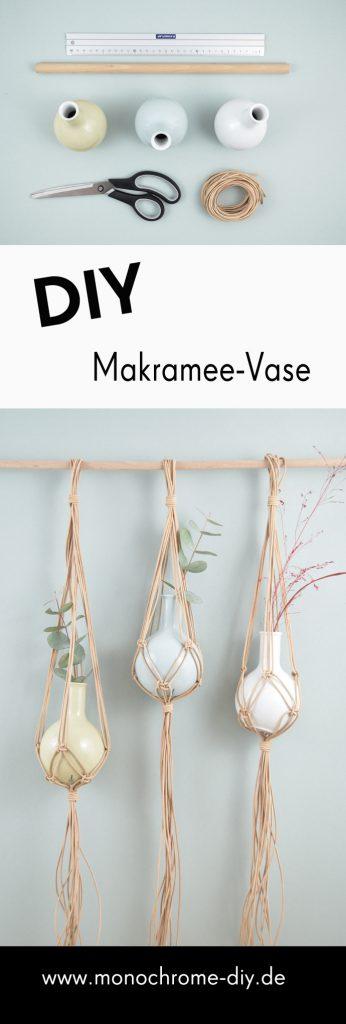 DIY Makramee-Vase knoten