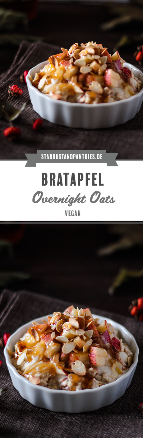 Vegane Bratapfel Overnight Oats
