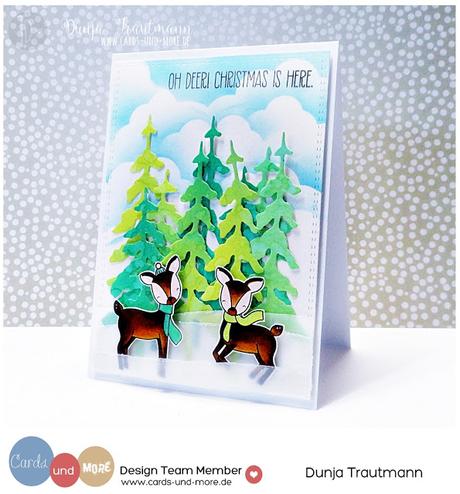 Oh Deer! Christmas is here | Cards und More Shop Blog Challenge | Card