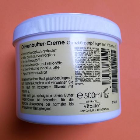 [Werbung] Vitalife® Olivenbutter-Pflege-Dusche + Vitalife® Olivenbutter-Creme