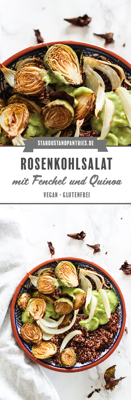 Warmer Rosenkohlsalat mit Quinoa
