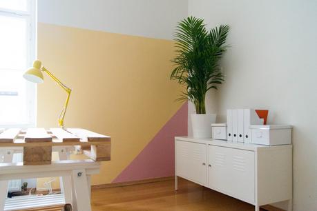 yellowgirls Büro Update – die Wandfarbe*