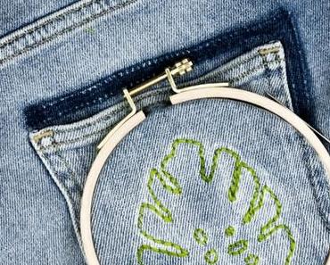 Mein DIY Jeans Projekt: 1 Hose, 2 florale Ideen