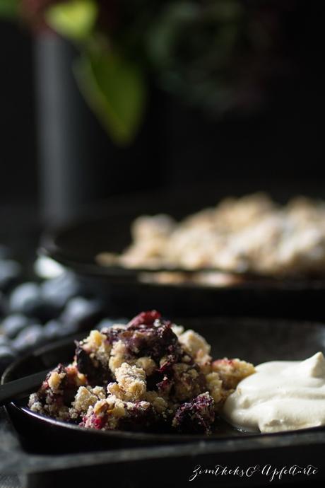 Unterwegs on Blueberry Hills und Blaubeer-Crumble mit Maple Syrup Cream