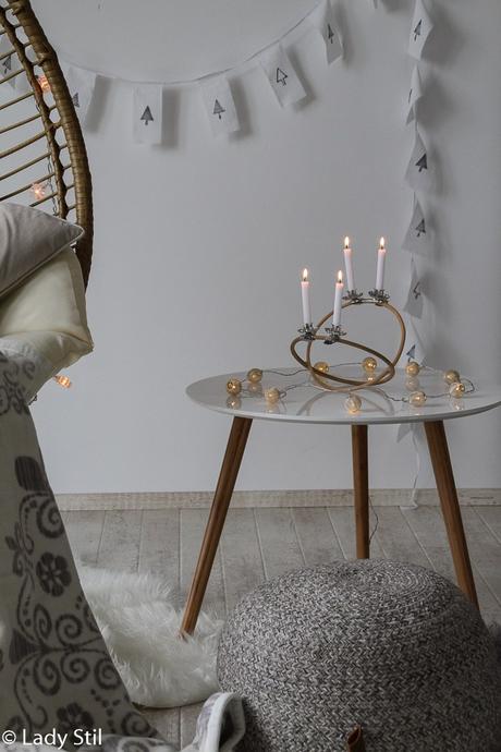 DIY skandinavischer Adventskranz – schlicht und einfach