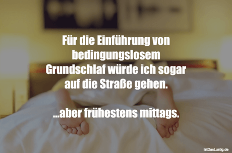 Lustiger BilderSpruch - Für die Einführung von bedingungslosem...