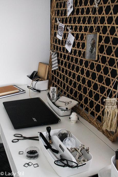 Büro Makeover – endlich Ordnung im Büro – und eine schwarze Wand