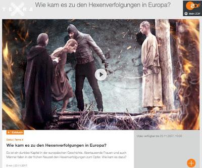 Hexenwahn - ZDF betreibt Geschichtsklitterung