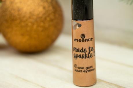 essence „made to sparkle“ Limited Edition rose gold liquid eyeliner | Haul & Swatch