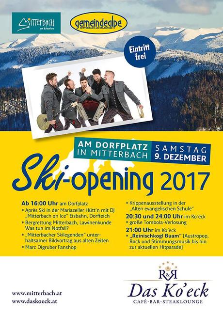 Termintipp: Ski-Opening 2017 in Mitterbach
