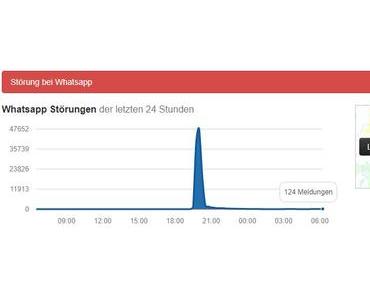 Massiver WhatsApp-Ausfall gestern Nacht