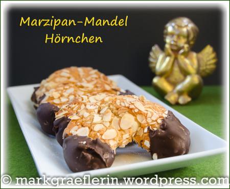 Glutenfreie Weihnachtsschleckerei: Marzipan-Mandelhörnchen