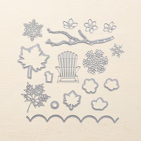 Schlichte Weihnachtskarten mit Schneeflocken