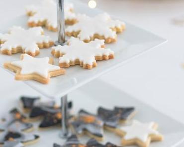 Weihnachtsplätzchen mit marmoriertem Fondant + mein Lieblingsrezept für Mürbteigkekse