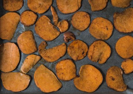 Süßkartoffel Chips selbstgemacht