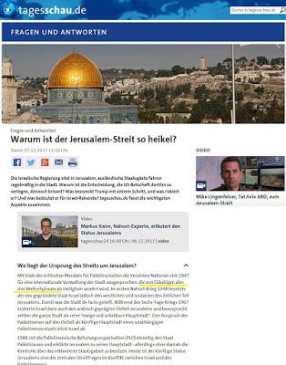 Jerusalem-Krise: Ein Kommentar zum Kommentar eines ARD-Experten