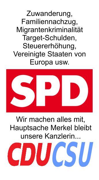 SPD und CDU/CSU machen weiter wie gewohnt, Einsicht oder zugeführter Volksschaden bleiben Fremdwörter für diese Parteien