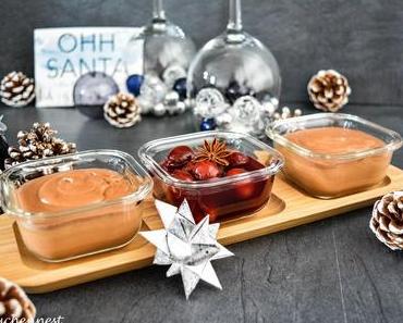 Spekulatiusmousse mit Glühweinkirschen – Zweiter Advent