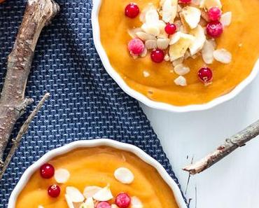Veganes Kaki Creme Dessert