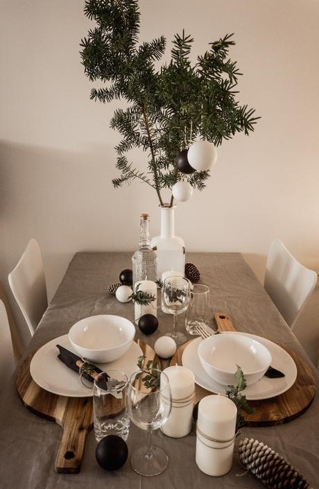 Natürliche Tischdeko für Weihnachten – Blogmas 13