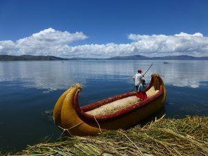 Titicacasee Schilfboot der Uros
