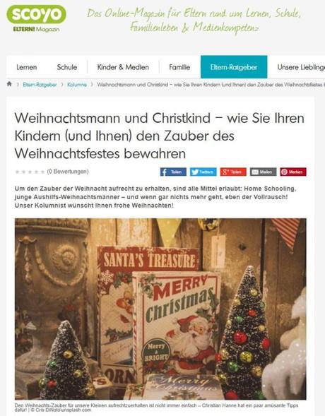 scoyo-Kolumne: Weihnachtsmann und Christkind – wie Sie Ihren Kindern (und Ihnen) den Zauber des Weihnachtsfestes bewahren