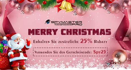 Weihnachtsangebot : Nutzen Sie 25% Rabatt auf Spymaster Pro