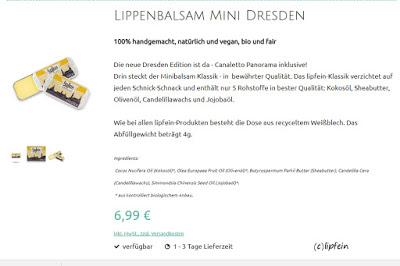 Kalendertürchen Nr. 18 - natürliche & vegane Lippenpflege von Lipfein