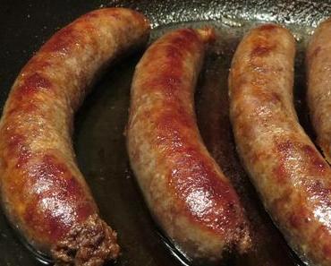 Wildschwein-Bratwurst (rein aus Wildschweinfleisch) – DIY