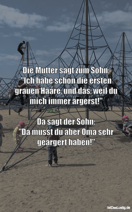 Mutter sagt Sohn: 