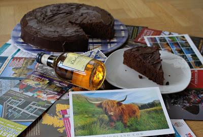 Erinnerungen an einen Schottland Urlaub: saftiger Schoko-Whiskey-Kuchen
