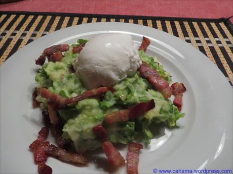 Kartoffel-Stampes mit Endivien und pochiertem Ei