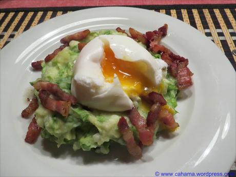 Kartoffel-Stampes mit Endivien und pochiertem Ei