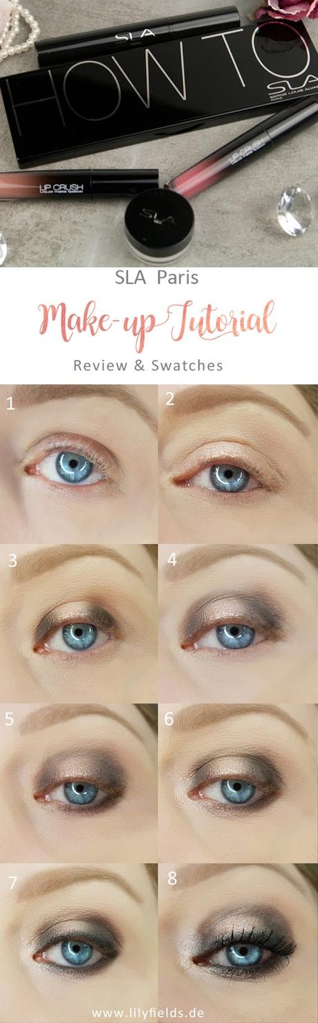 SLA - How To Lidschattenpalette und Lip Crush - Review und Step-by-Step Augen Makeup [Werbung]