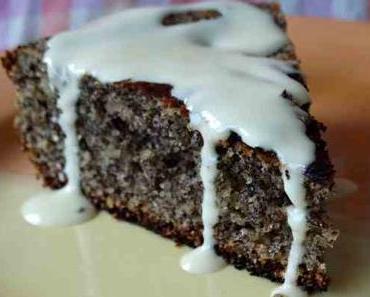 Mohn Marzipan Kuchen (aus der Pfanne)