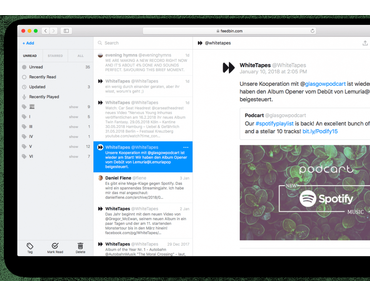 Feedbin kann nun auch Twitter