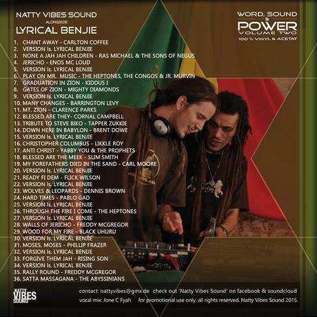 Word, Sound & Power #2: Natty Vibes Sound (GER) meets Lyrical Benjie (NL) [free Mixtape]